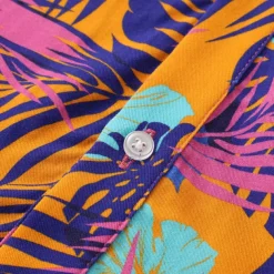Men's Tropical Shirt Summer Hawaiian Shirt Button Up Shirt Short Sleeve Hawaiian Fashion Casual Vacation Daily Hawaiian Summer Lapel Print Purple