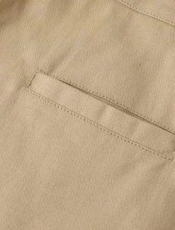 Men's Trousers Chinos Casual Pants Patchwork Front Pocket Solid Color Comfort Full Length Business Daily Holiday Fashion Chic & Modern White Khaki Stretchy