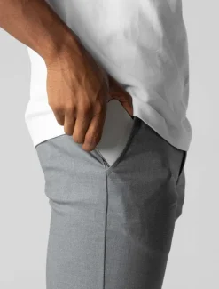 Men's Trousers Chinos Chino Pants Pocket Plain Comfort Breathable Outdoor Daily Going out Fashion Casual Black Dark Blue