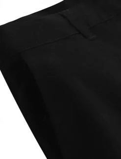 Men's Trousers Chinos Summer Pants Casual Pants Front Pocket Plain Comfort Breathable Casual Daily Holiday Fashion Basic Black White