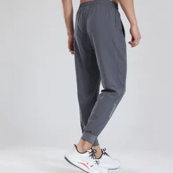 Men's Trousers Jogging Pants Sports Pants Training Pants Pocket Drawstring Elastic Waist Plain Comfort Sports Outdoor Daily Fashion Casual Black Gray Micro-elastic