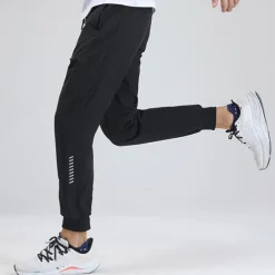 Men's Trousers Jogging Pants Sports Pants Training Pants Pocket Drawstring Elastic Waist Plain Comfort Sports Outdoor Daily Fashion Casual Black Gray Micro-elastic