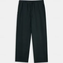 Men's Trousers Plain Full Length Casual Daily Cotton Linen Light Blue Micro-elastic