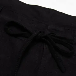 Men's Trousers Summer Pants Beach Pants Drawstring Pleats Straight Leg Plain Comfort Breathable Wedding Casual Daily Fashion Classic Style Black White