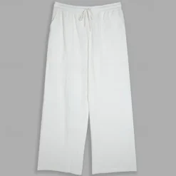 Men's Trousers Summer Pants Beach Pants Drawstring Elastic Waist Straight Leg Plain Comfort Yoga Daily Fashion Streetwear Navy Black