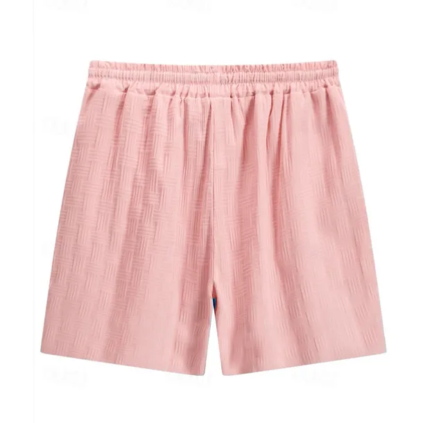 Men's T-shirt Suits 2 Pieces Outfits Tee & Shorts Sleeveless Hooded Summer Plain Fashion Casual 2 Piece Vacation Daily Wear Going out Black Pink White Top Tee for Men