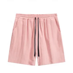 Men's T-shirt Suits 2 Pieces Outfits Tee & Shorts Sleeveless Hooded Summer Plain Fashion Casual 2 Piece Vacation Daily Wear Going out Black Pink White Top Tee for Men