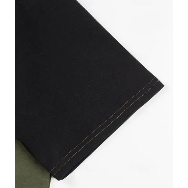 Men's T-shirt Suits 2 Pieces Outfits Tee & Shorts Short Sleeve Crew Neck Summer Color Block Fashion Casual 2 Piece Vacation Daily Wear Going out Yellow Orange Army Green Top Tee for Men