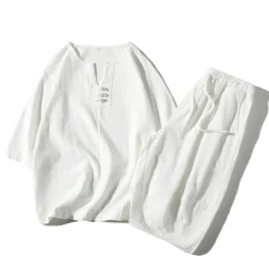 Men's T-shirt Suits Tracksuit Tennis Shirt Shorts and T Shirt Set Sports Designer Casual 2 Piece Black White Light Grey Top Tee for Men