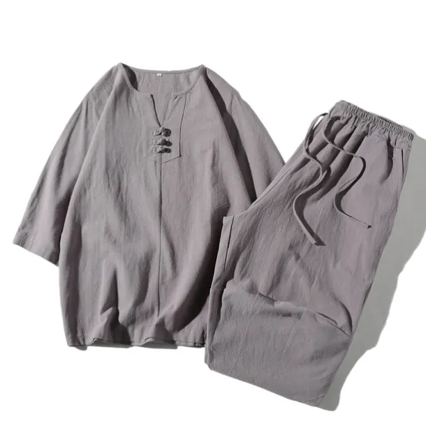 Men's T-shirt Suits Tracksuit Tennis Shirt Shorts and T Shirt Set Sports Designer Casual 2 Piece Black White Light Grey Top Tee for Men