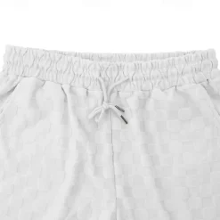 Men's T-shirt Suits Tracksuit Tennis Shirt Shorts and T Shirt Set Short Sleeves Crew Neck Summer Plaid Plain Gymnatics Casual 2 Piece Vacation Daily Wear Activewear Black White Gray Top Tee for Men