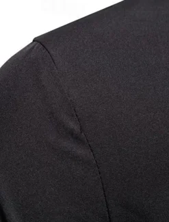 Men's Tuxedo Shirts Shirt Solid Colored Standing Collar Party Casual Long Sleeve Tops Retro Wine White Black / Summer Shirts/Wedding