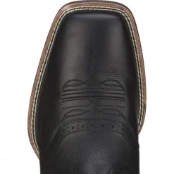 Men's Two-Tone Faux Leather Western Cowboy Boots – Classic Embroidered Design, Durable Construction, Perfect for Riding, Outdoor, and Casual Wear