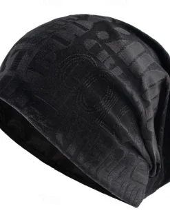 Men's Unisex Beanie Hat Beanies Skull Cap Black Blue Polyester Cozy Daily Wear Going out Patterned