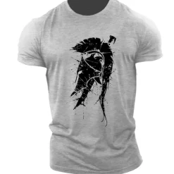 Men's Unisex Geometric T shirt Casual Style Classic Style Cool Shirt Short Sleeve T shirt Print Crew Neck Shirt Sports Casual Big and Tall Outdoor Street Holiday Light Pink Black White Summer