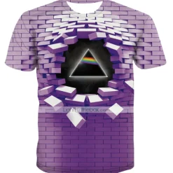 Men's Unisex Graphic Optical Illusion T shirt Tee Short Sleeve T shirt 3D Print Crew Neck Round Neck Shirt Vintage Streetwear Exaggerated Casual Daily White Light Green Pink Summer Clothing Apparel