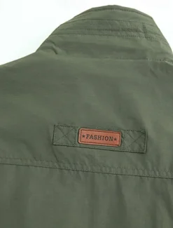 Men's Vest Gilet Fishing Vest Hiking Vest Daily Date Vacation Fashion Casual Spring & Fall Pocket Nylon Comfortable Mountain Zipper Stand Collar Regular Fit Black Khaki Army Green Dark Blue Vest