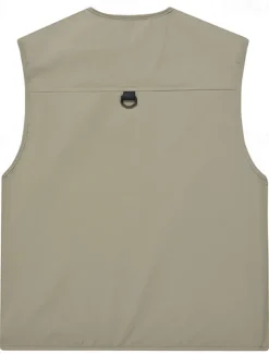 Men's Vest Gilet Fishing Vest Hiking Vest Daily Date Vacation Fashion Casual Spring & Fall Mesh Pocket Polyester Breathable Comfortable Plain Zipper V Neck Regular Fit Black Yellow Red Navy Blue Vest