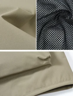 Men's Vest Gilet Fishing Vest Hiking Vest Daily Date Vacation Fashion Casual Spring & Fall Mesh Pocket Polyester Breathable Comfortable Plain Zipper V Neck Regular Fit Black Yellow Red Navy Blue Vest