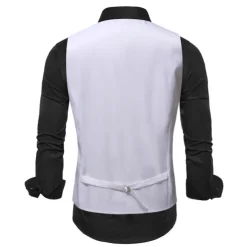 Men's Vest Waistcoat Gilet Wedding Office & Career Daily Wear Party / Cocktail Business Modern Contemporary Spring Fall Embroidered Pocket Print Button-Down Polyester Soft Outdoor Comfortable Flower