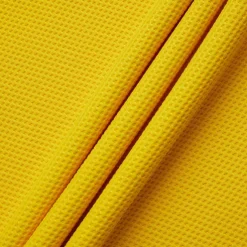 Men's Waffle Polo Shirt Business Polo Work Casual Lapel Ribbed Polo Collar Short Sleeve Modern Old Money Style Color Block Patchwork Button Spring & Summer Regular Fit Light Yellow Dark red Black