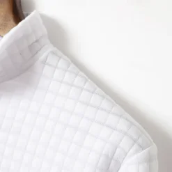 Men's Waffle Polo Shirt Quarter Zip Polo Daily Holiday Quarter Zip Long Sleeve Fashion Modern Plain Pocket Spring & Fall Regular Fit Black White Navy Blue Orange Light Grey Dark Gray Waffle Polo