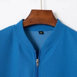 Men's Waffle Polo Shirt Quarter Zip Polo Daily Holiday Quarter Zip Short Sleeve Fashion Basic Plain Spring & Summer Regular Fit Black White Blue Khaki Gray Waffle Polo Shirt