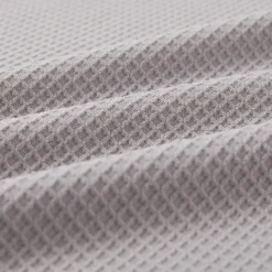 Men's Waffle Polo Shirt Waffle T Shirt Sports Outdoor Cycling / Bike Standing Collar Quarter Zip Long Sleeve Fashion Modern Solid Color Knitted Spring & Fall Standard Fit Light Blue Black White Dark