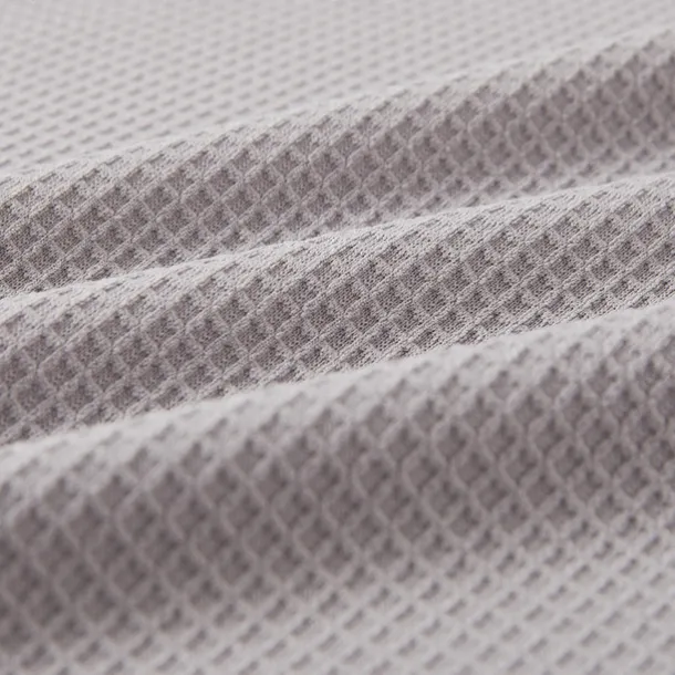 Men's Waffle Polo Shirt Waffle T Shirt Sports Outdoor Cycling / Bike Standing Collar Quarter Zip Long Sleeve Fashion Modern Solid Color Knitted Spring & Fall Standard Fit Light Blue Black White Dark