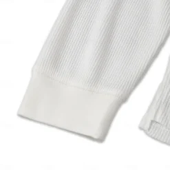 Men's Waffle Shirt T Shirt Tee Top Long Sleeve Shirt Long Sleeve Crew Neck Spring & Fall Plain Fashion Designer Basic Vacation Street Going out Dark Grey Black White Top Tee for Men