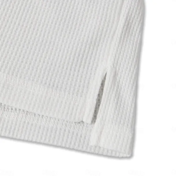 Men's Waffle Shirt T Shirt Tee Top Long Sleeve Shirt Long Sleeve Crew Neck Spring & Fall Plain Fashion Designer Basic Vacation Street Going out Dark Grey Black White Top Tee for Men