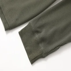 Men's Waffle Shirt T Shirt Tee Top Long Sleeve Shirt Long Sleeve Crew Neck Spring & Fall Plain Fashion Designer Basic Vacation Street Going out Dark Grey Black White Top Tee for Men