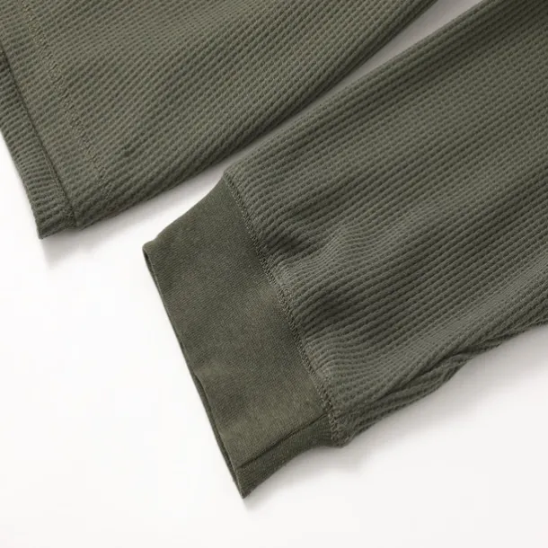 Men's Waffle Shirt T Shirt Tee Top Long Sleeve Shirt Long Sleeve Crew Neck Spring & Fall Plain Fashion Designer Basic Vacation Street Going out Dark Grey Black White Top Tee for Men