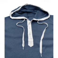 Men's Waffle Shirt Tank Top Undershirt Sleeveless Shirt Sleeveless Hooded Summer Plain Fashion Designer Muscle Outdoor Going out Gym Black White Red Top Tee for Men