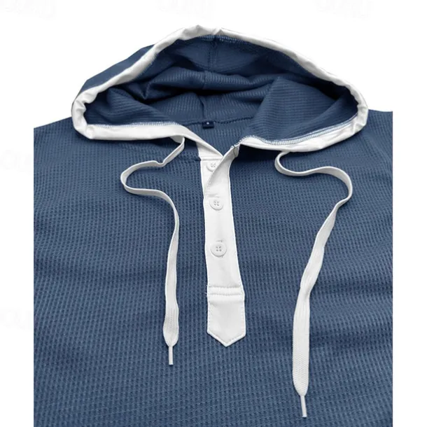 Men's Waffle Shirt Tank Top Undershirt Sleeveless Shirt Sleeveless Hooded Summer Plain Fashion Designer Muscle Outdoor Going out Gym Black White Red Top Tee for Men