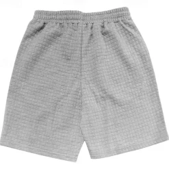 Men's Waffle Shorts Sweat Shorts Bermuda shorts Pocket Drawstring Elastic Waist Plain Comfort Sports Short Outdoor Yoga Daily Casual Athleisure Black White Micro-elastic