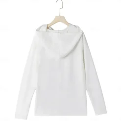 Men's Waffle Tee T Shirt Zip Up Hoodies Long Sleeve Hoodie Spring Fall Spring & Fall Solid Color Knitwear Daily Color-Blocking Outdoor Causal Casual Black White Light Gray Top Tee for Men