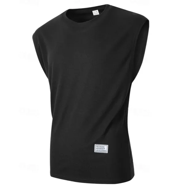 Men's Waffle Tee Tank Top Vest Top Undershirt Sleeveless Crew Neck Summer Plain Fashion Designer Basic Classic Vacation Street Going out Black White Pink Top Tee for Men