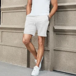 Men's Waffle Waffle Shorts Sweat Shorts Basketball Shorts Pocket Drawstring Elastic Waist Plain Comfort Quick Dry Short Holiday Beach Weekend Fashion Casual ArmyGreen Black Micro-elastic