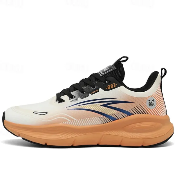 Men's Warm Lined Running Sneakers, Lightweight Cushioned Athletic Shoes with Lace-Up Design for Winter Outdoor Sports and Daily Wear