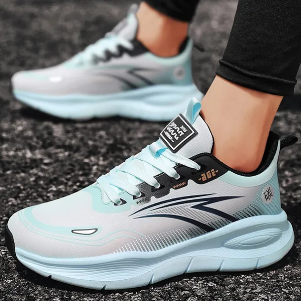 Men's Warm Lined Running Sneakers, Lightweight Cushioned Athletic Shoes with Lace-Up Design for Winter Outdoor Sports and Daily Wear