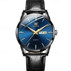 Men's Watches Luminous Calendar Week Display Chronograph Multifunction Quartz Watch Waterproof Sports Men'S Watches