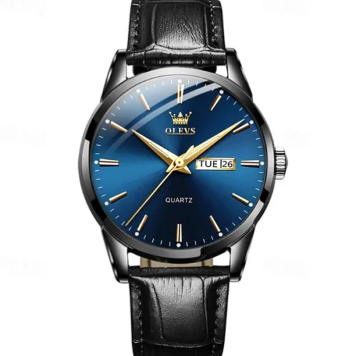 Men's Watches Luminous Calendar Week Display Chronograph Multifunction Quartz Watch Waterproof Sports Men'S Watches