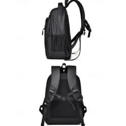 Men's Waterproof Business Laptop Backpack – Sleek Multi-Compartment Bag with USB Charging Port for Work and Travel