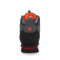 Men's Waterproof Hiking Boots with Red Laces - Durable Outdoor Footwear for Rugged Terrain