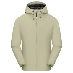 Men's Waterproof Hiking Jacket Gorpcore Hooded Jacket Windbreaker Raincoat Outdoor Rain Jacket Windproof Quick Dry Lightweight Jacket Outerwear Trench Coat Top Full Zip Fishing