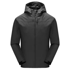 Men's Waterproof Hiking Jacket Gorpcore Hooded Jacket Windbreaker Raincoat Outdoor Rain Jacket Windproof Quick Dry Lightweight Jacket Outerwear Trench Coat Top Full Zip Fishing