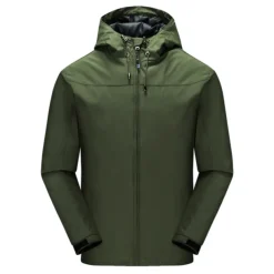 Men's Waterproof Hiking Jacket Gorpcore Hooded Jacket Windbreaker Raincoat Outdoor Rain Jacket Windproof Quick Dry Lightweight Jacket Outerwear Trench Coat Top Full Zip Fishing
