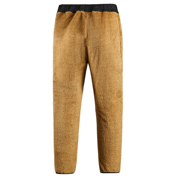 Men's Waterproof Hiking Pants Fleece Lined Pants Softshell Pants Winter Outdoor Regular Fit Thermal Warm Fleece Lining Detachable Fleece Breathable Pants / Trousers Bottoms Dark Grey Black / Orange