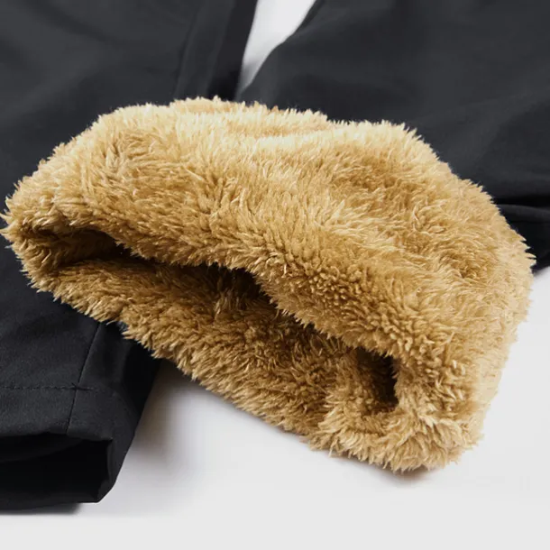 Men's Waterproof Hiking Pants Fleece Lined Pants Softshell Pants Winter Outdoor Regular Fit Thermal Warm Fleece Lining Detachable Fleece Breathable Pants / Trousers Bottoms Dark Grey Black / Orange